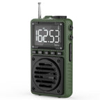 Greadio Digital Weather Band Radio with Flashlight,850mAh Rechargeable AM FM Portable Radio with Clip, Pocket Radio with Best Reception, SOS Alarm,Sleep Timer for Jogging,Outdoor