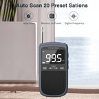 Greadio AM FM Walkman Radio, 900mAh Rechargeable Pocket Radio with Alarm Clock for Walking, Jogging