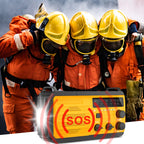 Greadio Wind up Emergency Radio, Solar AM/FM Radio,4000mAh Hand Crank Radio Flashlight & SOS Alarm