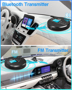 NEW 2025 CD Player Portable with Bluetooth, Greadio 2000mAh Rechargeable Discman CD Player for Car