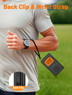 Bluetooth Portable AM FM Radio, Pocket Radio with Digital Tuning, Rechargeable AM FM Radio with Earphone Jack, Flashlight, LCD Screen,