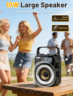 New 2026 Portable Radio AM FM WB SW with NOAA Alert, Bluetooth 5.4 Digital Radio, 4000mAh Rechargeable Battery/DC D*3 Cell Battery Operated, 10W Speaker, USB/TF Playback, LCD Display, Black