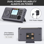 Greadio Weather Alert Radio, S.A.M.E Localized Programming, 23 County Codes & 80+ Emergency Alerts, Battery Backup, Alarm, Selectable Alert Tone, Warning Light for Emergency & Hurricane