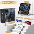 New NOAA Weather Alert Radio, S.A.M.E Localized Alerts, Battery Backup, External Antenna and Warning Light for Home Emergency