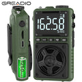 Rechargeable AM FM Radio with NOAA Weather Alert,Portable Pocket Radio with Best Reception, Portable Radio with Bluetooth