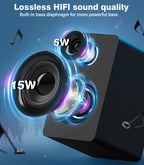 Stereo System for Home with Boombox CD and Cassette Player Combo, 40W Home Stereo System with Bluetooth, FM Radio/USB/TF/AUX/Remote Control