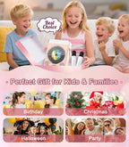 Portable Bluetooth CD Player with Dual Karaoke Microphones & LED Lights, 4000mAh Rechargeable CD Player with Speakers