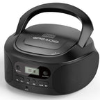 CD Boombox Player Portable, CD Boomboxes for Kids, Compatible CD/CD-R/CD-RW, Programmable