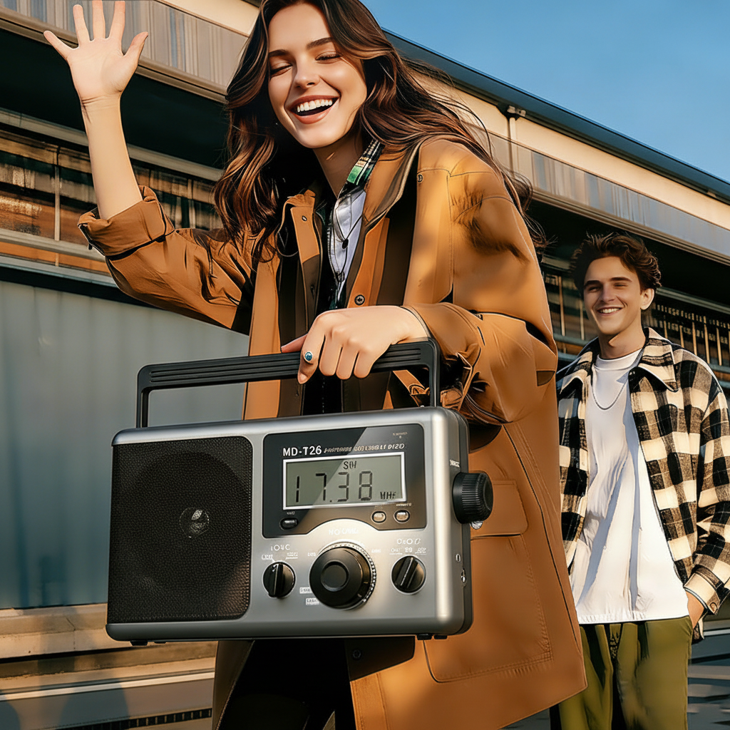 优化后的便携式收音机产品图